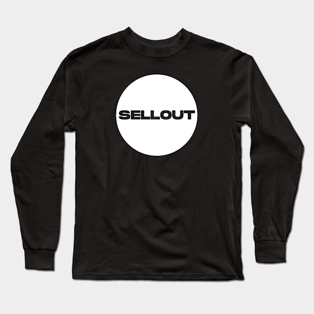 Sellout Circle (White) Long Sleeve T-Shirt by Graograman